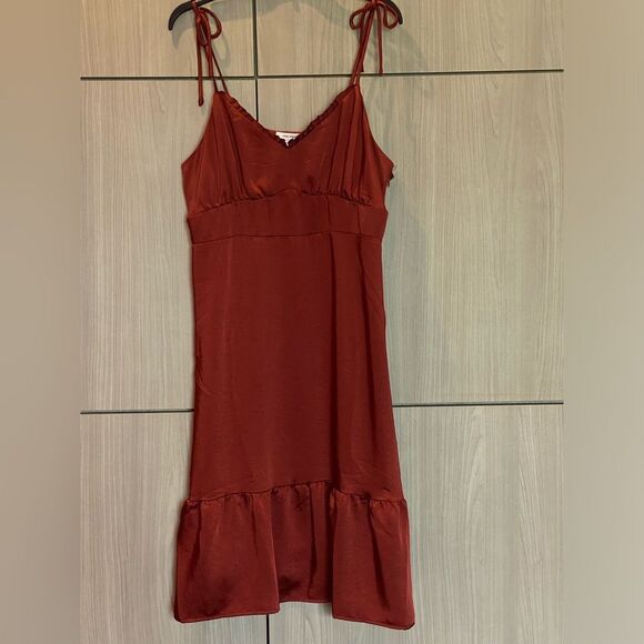 NWT Women's Nine West Strappy Midi Dress XL - Paprika Red - Picture 10 of 12